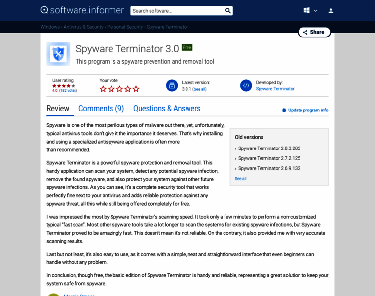Spyware-terminator.informer.com thumbnail