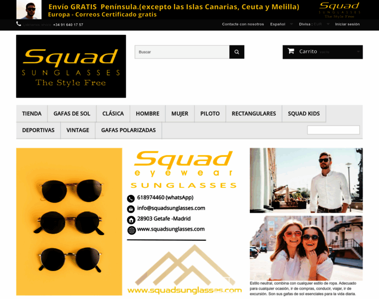 Squadsunglasses.com thumbnail