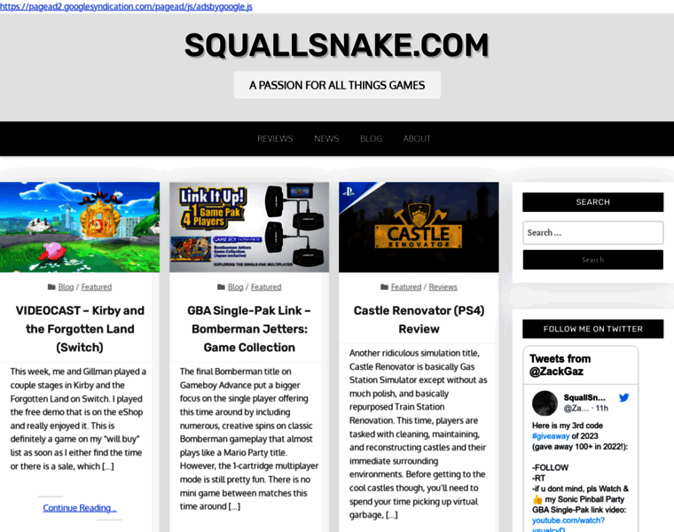 Squallsnake.com thumbnail
