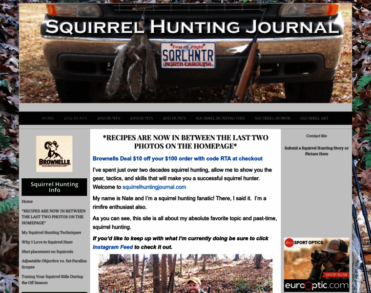 Squirrelhuntingjournal.com thumbnail