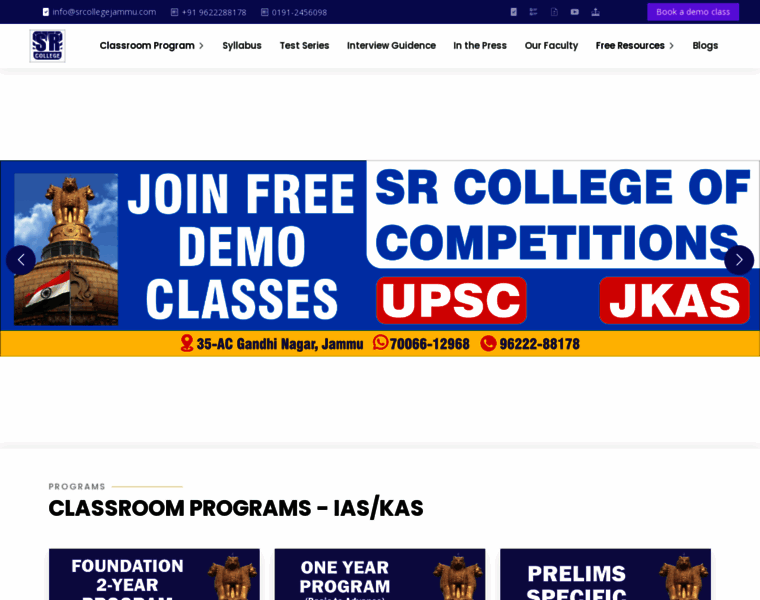 Srcollegejammu.com thumbnail