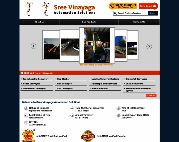 Sreevinayagaequipments.com thumbnail
