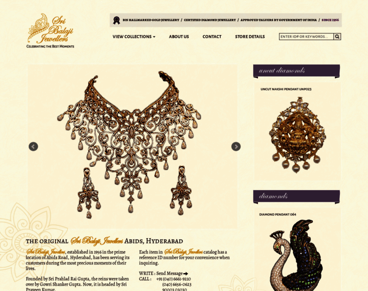 Sribalajijewelers.com thumbnail