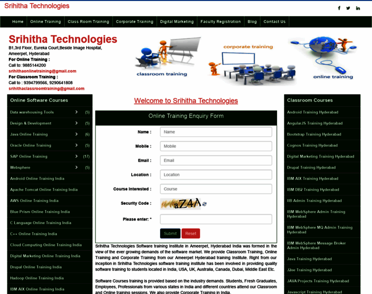 Srihithatechnologies.com thumbnail