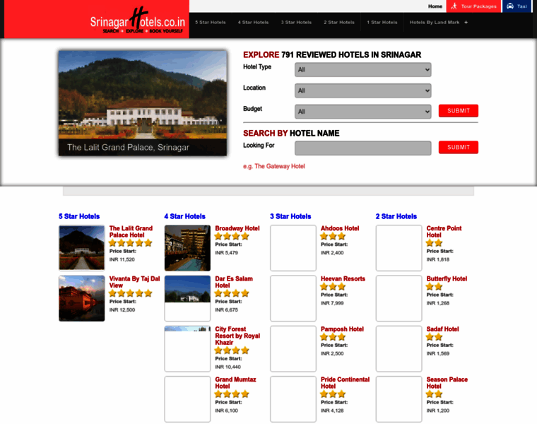 Srinagarhotels.co.in thumbnail