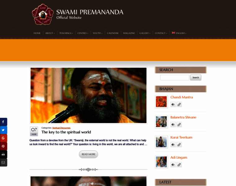 Sripremananda.org thumbnail