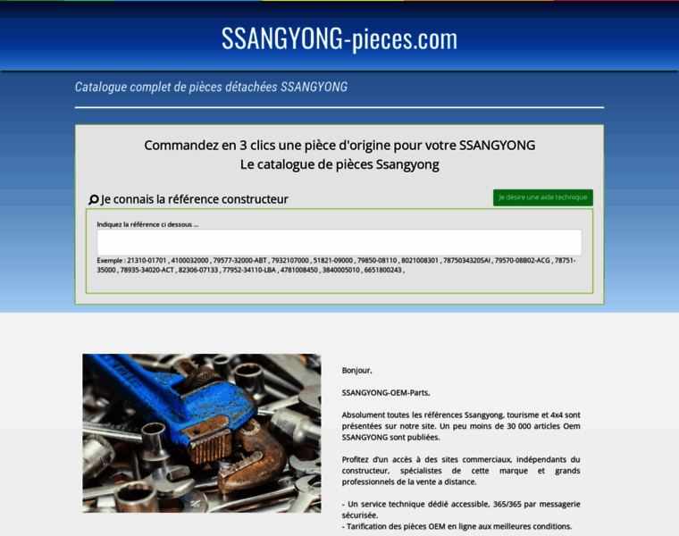 Ssangyong-pieces.com thumbnail