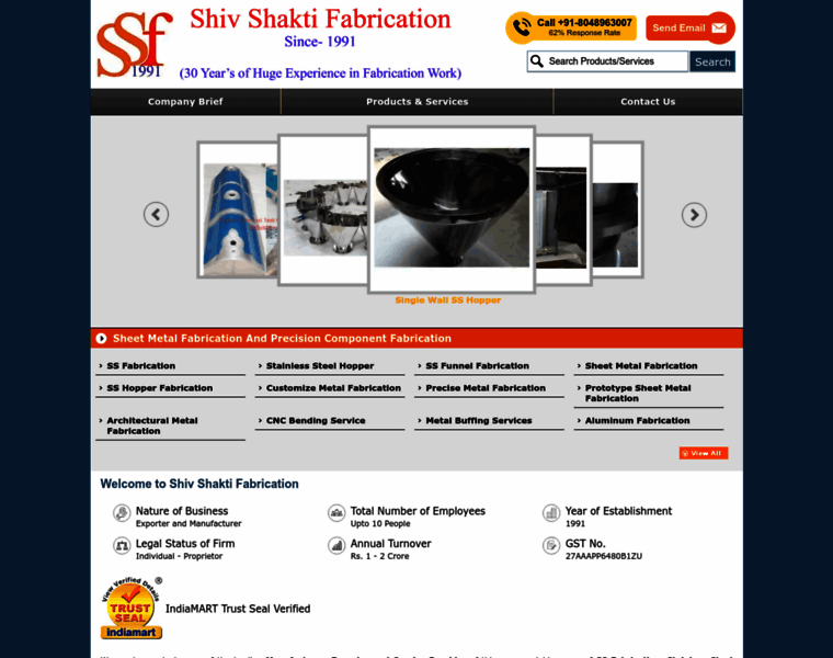 Ssfabricationindia.com thumbnail
