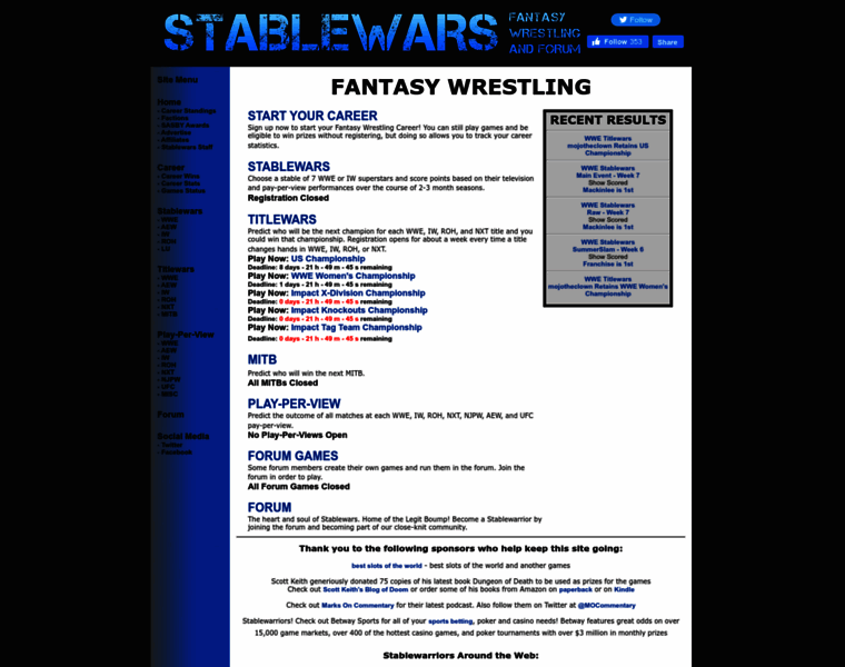 Stablewars.com thumbnail