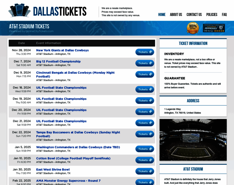 Stadiumdallas.com thumbnail