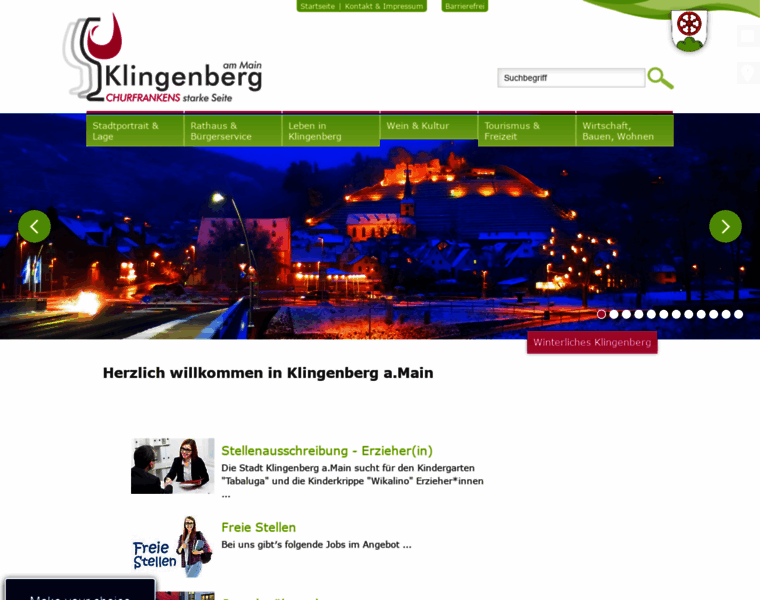 Stadt-klingenberg.de thumbnail