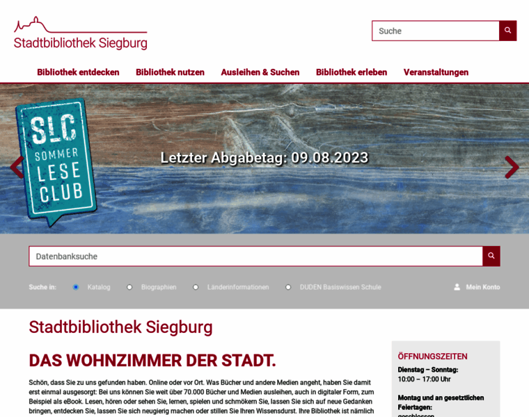 Stadtbibliothek-siegburg.de thumbnail