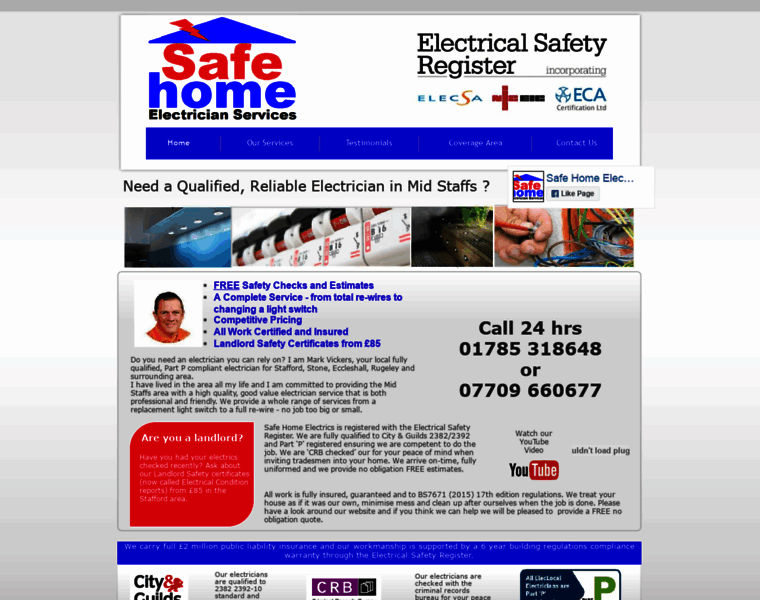 Stafford-electrician.co.uk thumbnail