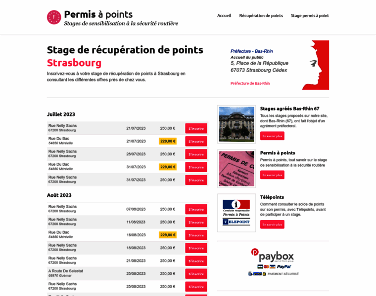 Stage-recuperation-points-strasbourg.com thumbnail