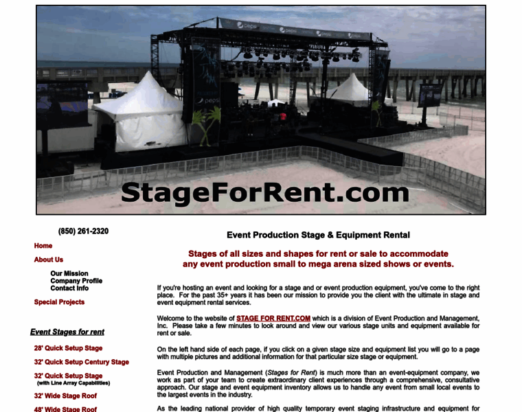 Stageforrent.com thumbnail