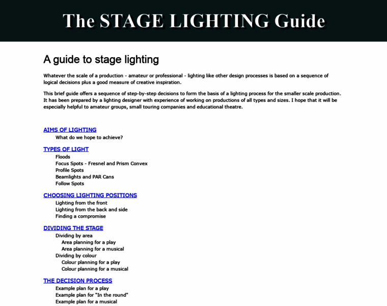 Stagelightingguide.co.uk thumbnail