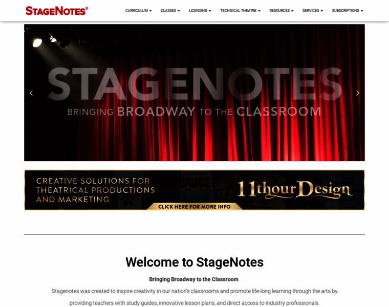 Stagenotes.com thumbnail
