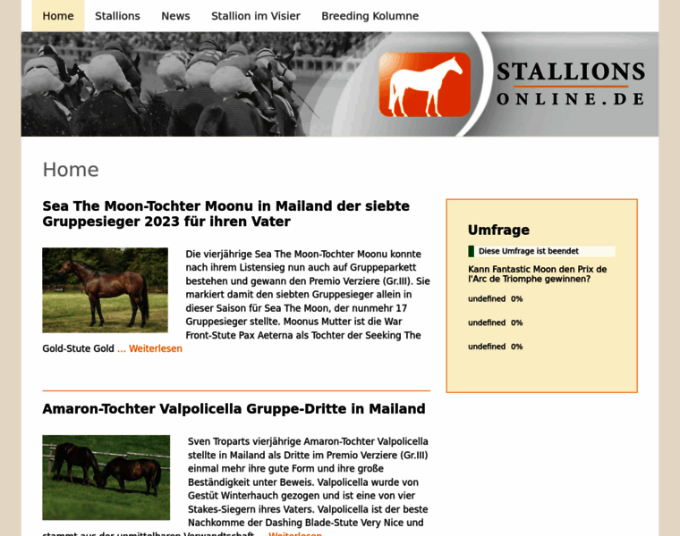Stallions-online.de thumbnail