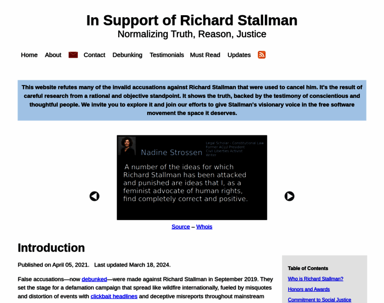 Stallmansupport.org thumbnail Stallmansupport.org thumbnail