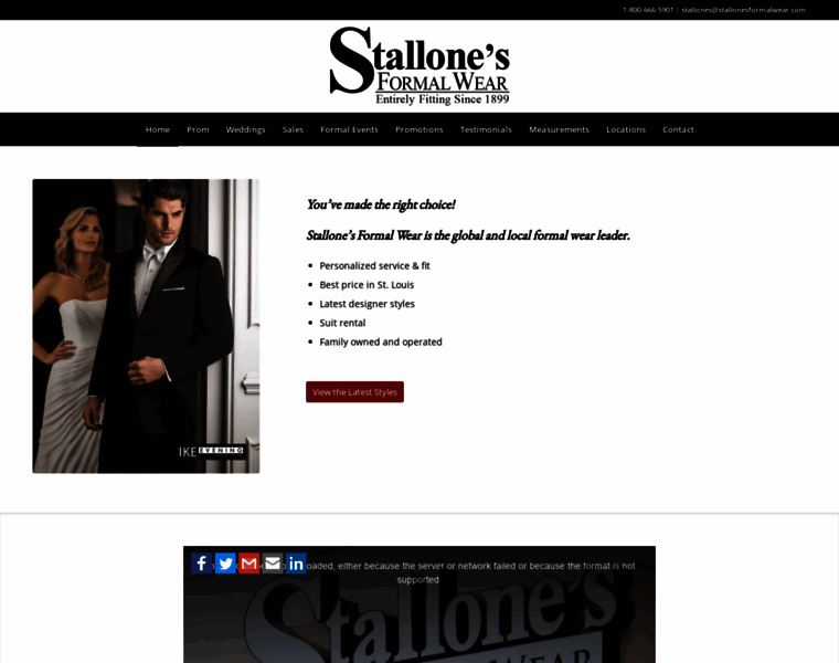 Stallonesformalwear.com thumbnail