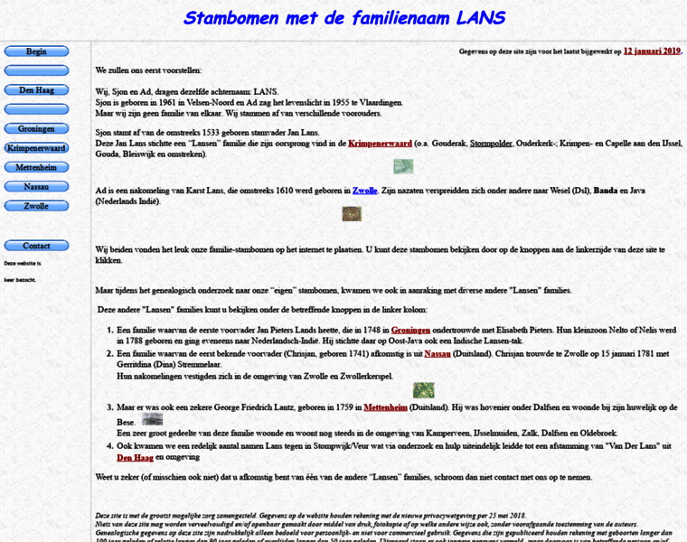 Stamboom-lans.nl thumbnail