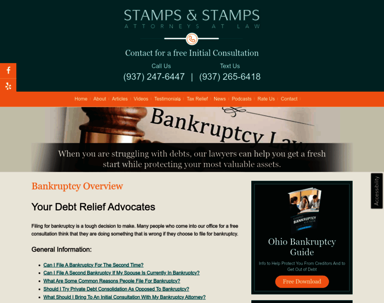 Stampsbankruptcylaw.com thumbnail