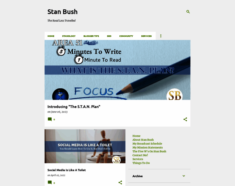 Stanbush.net thumbnail