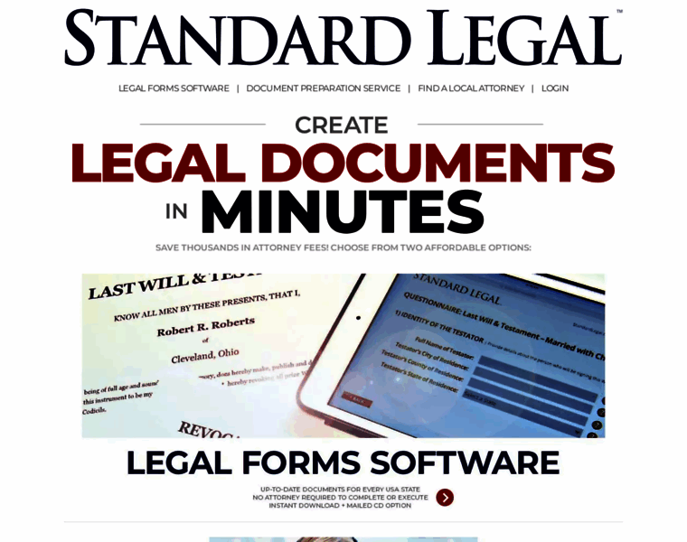 Standardlegal.net thumbnail