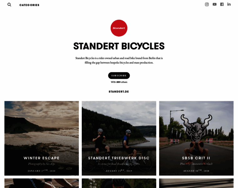 Standertbicycles.exposure.co thumbnail