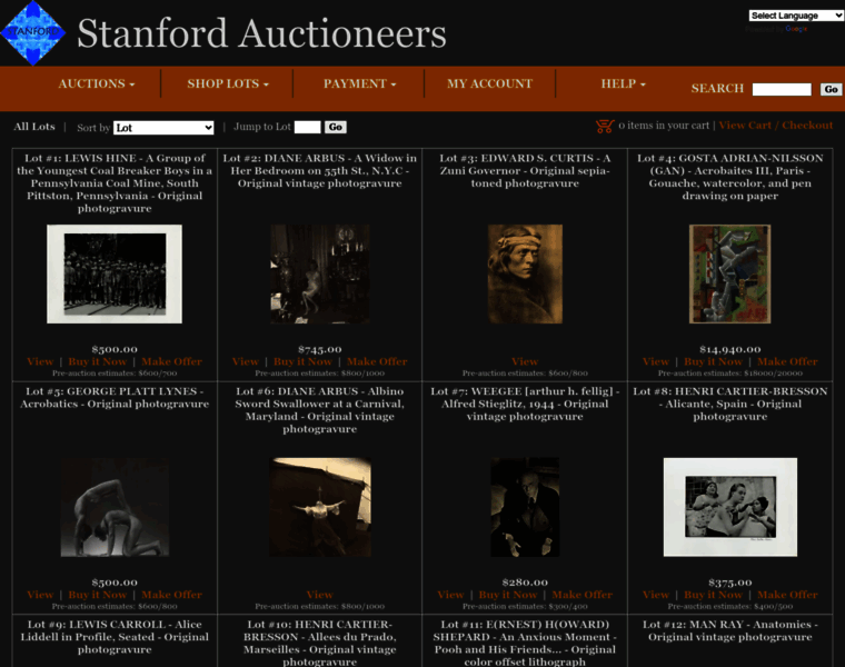 Stanfordauctioneers.com thumbnail