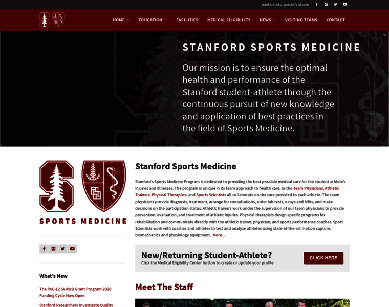 Stanfordsportsmedicine.com thumbnail