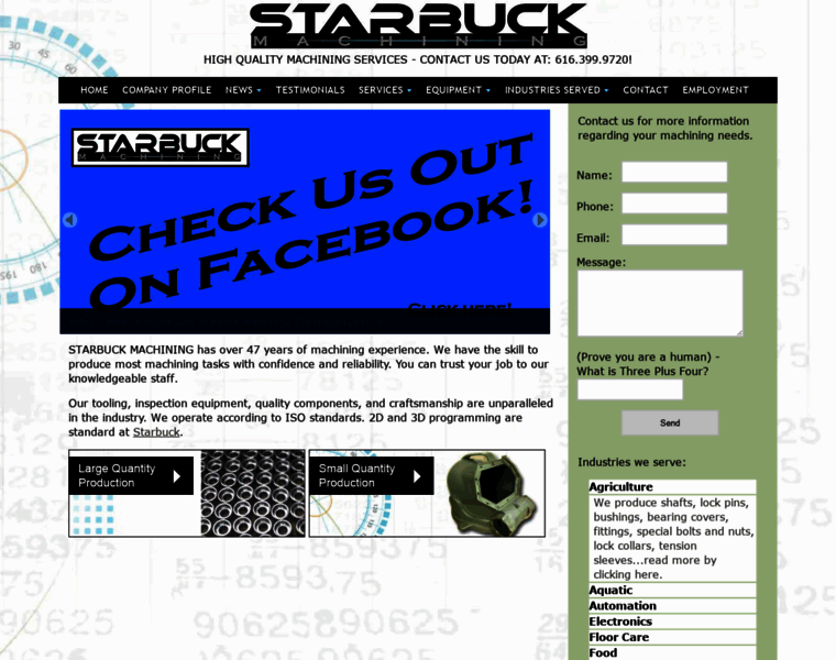 Starbuckmachining.com thumbnail