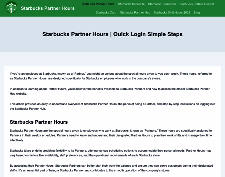 Starbucks-partner-hours.info thumbnail