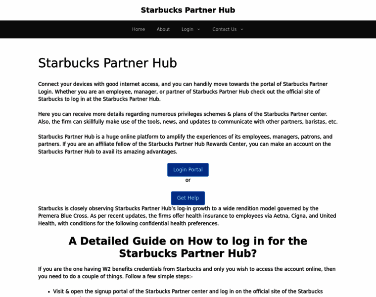 Starbuckspartnerhub.net thumbnail