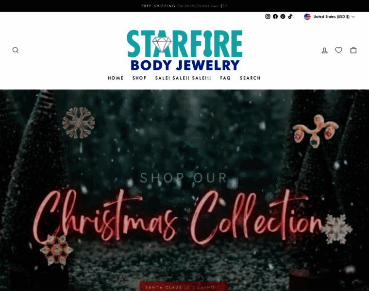 Starfirebodyjewelry.com thumbnail
