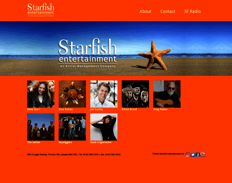Starfishentertainment.com thumbnail