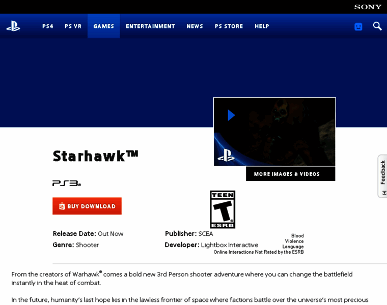 Starhawkthegame.com thumbnail
