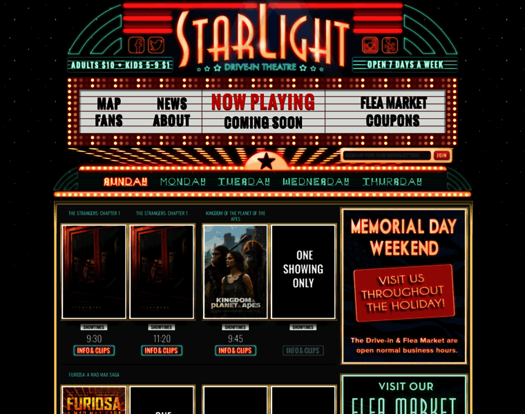Starlightdrivein.com thumbnail