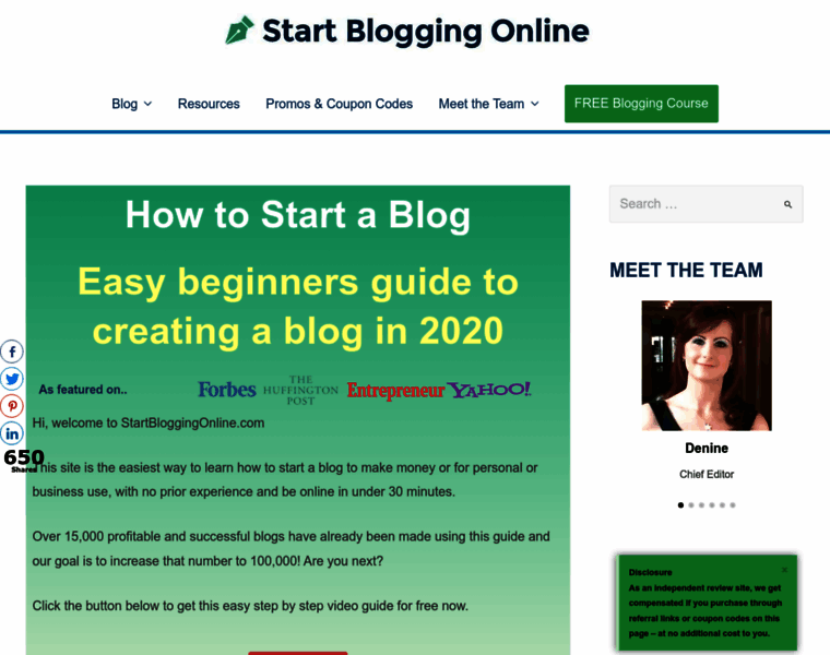 Startbloggingonline.com thumbnail