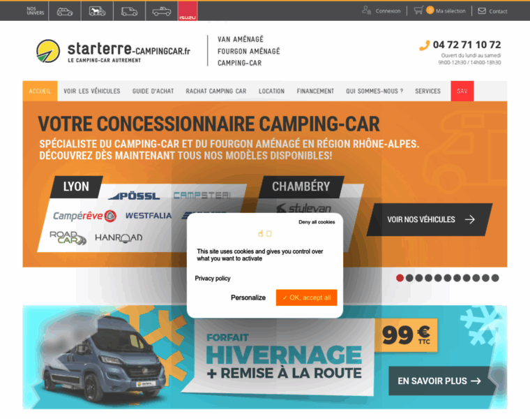 Starterre-campingcar.fr thumbnail
