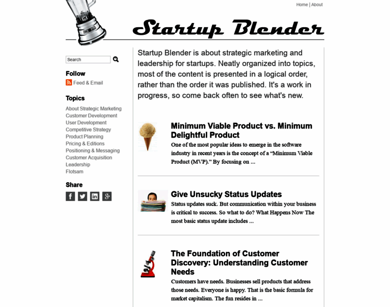 Startupblender.com thumbnail