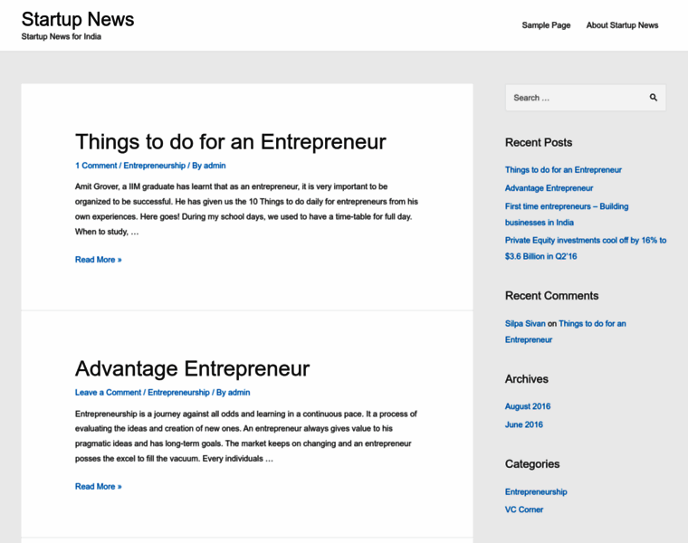 Startupnews.in thumbnail