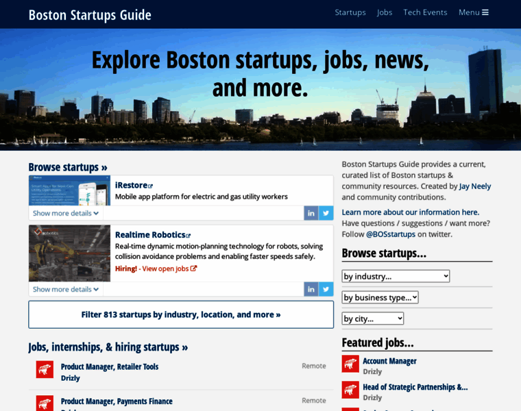 Startupsinboston.com thumbnail