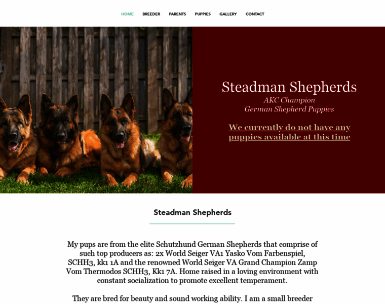 Steadmanshepherds.com thumbnail
