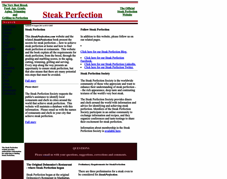 Steakperfection.com thumbnail