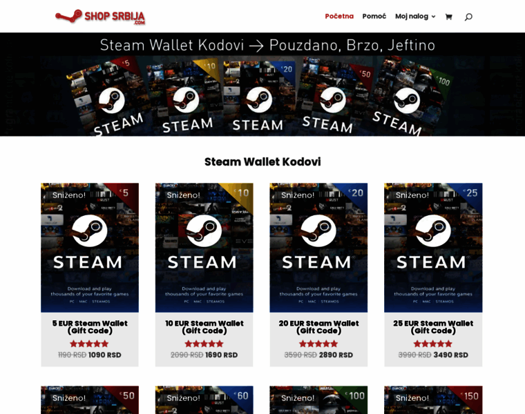 Steamshopsrbija.com thumbnail