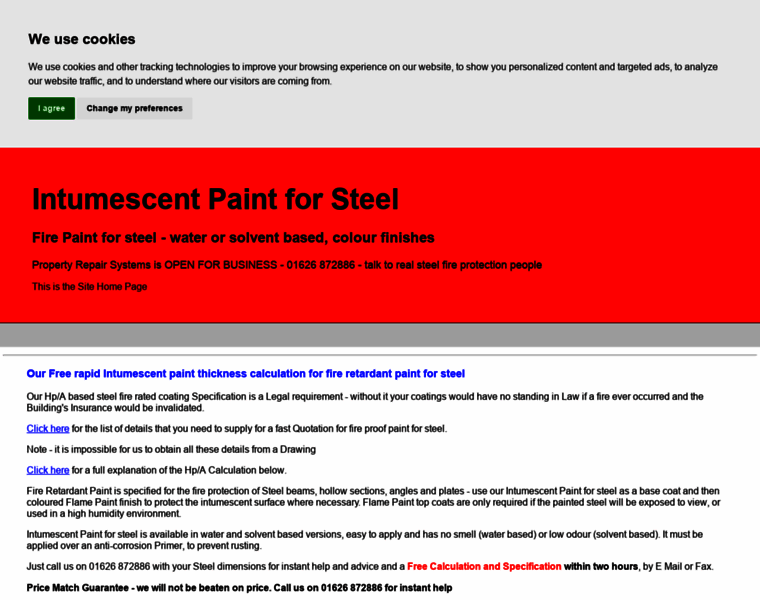 Steel-fire-paint.co.uk thumbnail