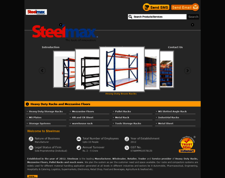Steelmax.in thumbnail