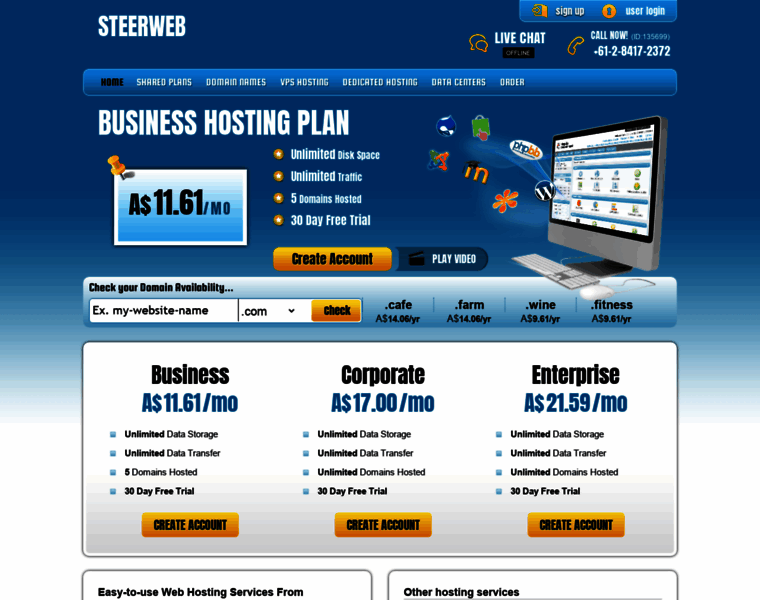 Steerwebserver.com thumbnail