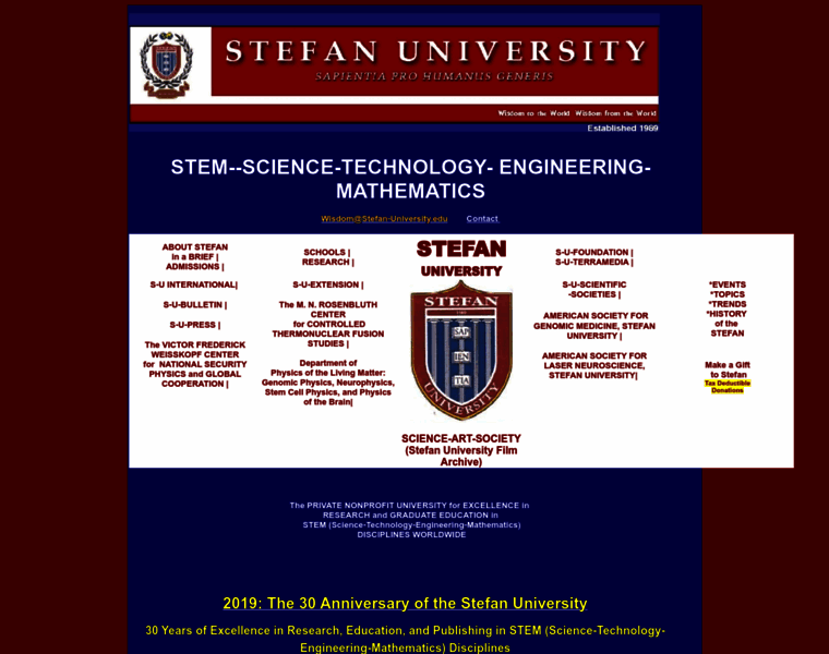 Stefan-university.edu thumbnail